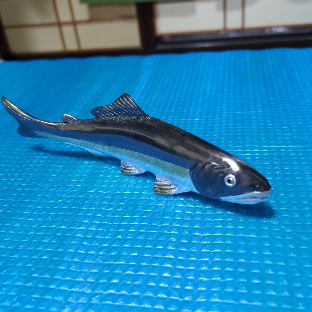 銅製 あゆ置物