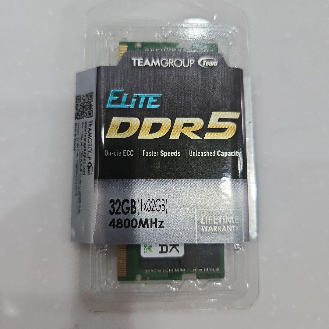 TEAMGROUP Elite DDR5 32GB 4800MHz　新品未開封