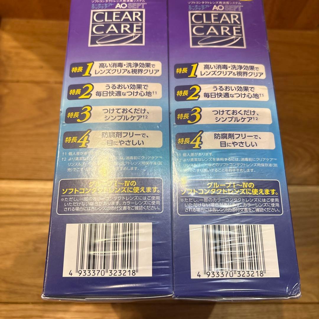 即日発送⭐︎CLEAR CARE ソフトコンタクト洗浄液 360ml 6本セット