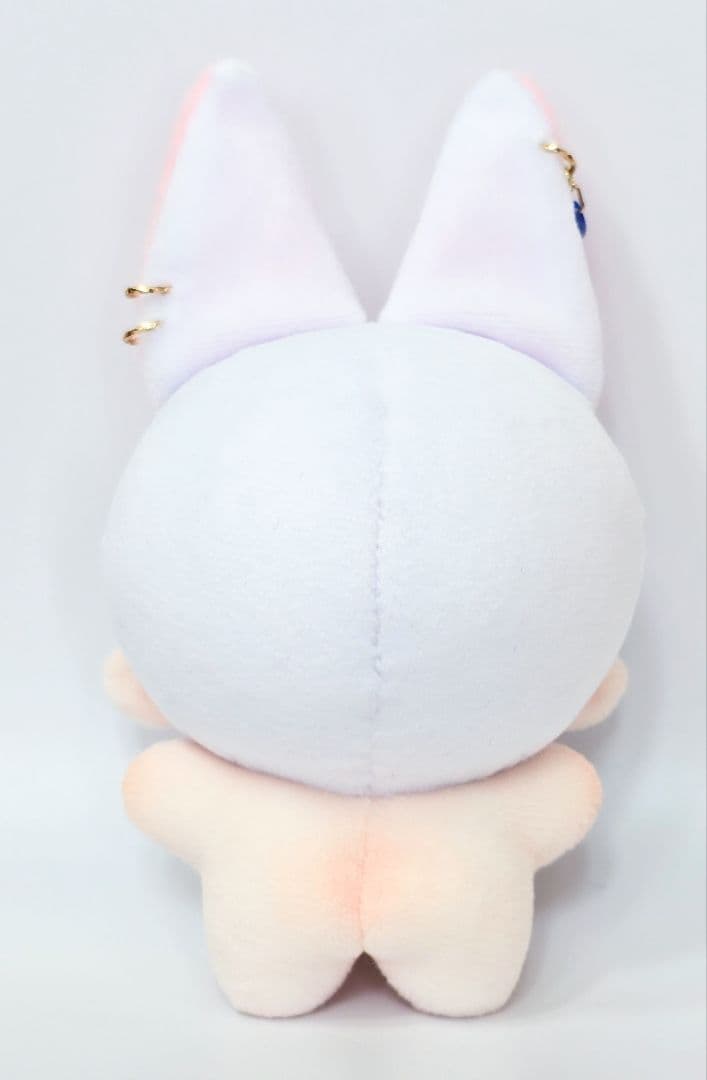自作 無属性 ぬいぐるみ 白髪のケモ耳くん 10cm