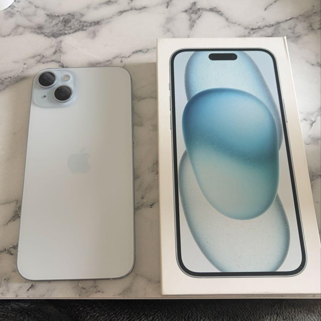 iPhone 15 Plus（128GB / ブルー）　箱・充電ケーブル付き