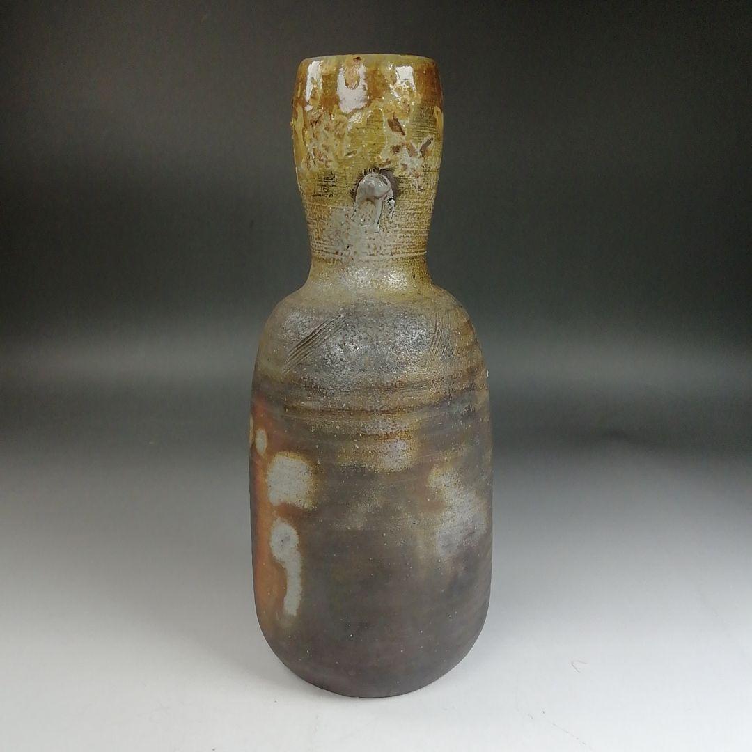 Ｗ３６３　花入　『備前焼』『小西陶古 作』『花瓶』　共箱　花器　茶道具