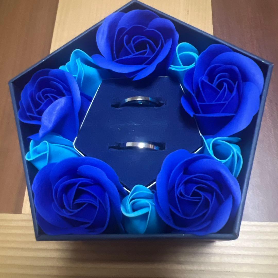 SCOMMAG 青い花のリングセット