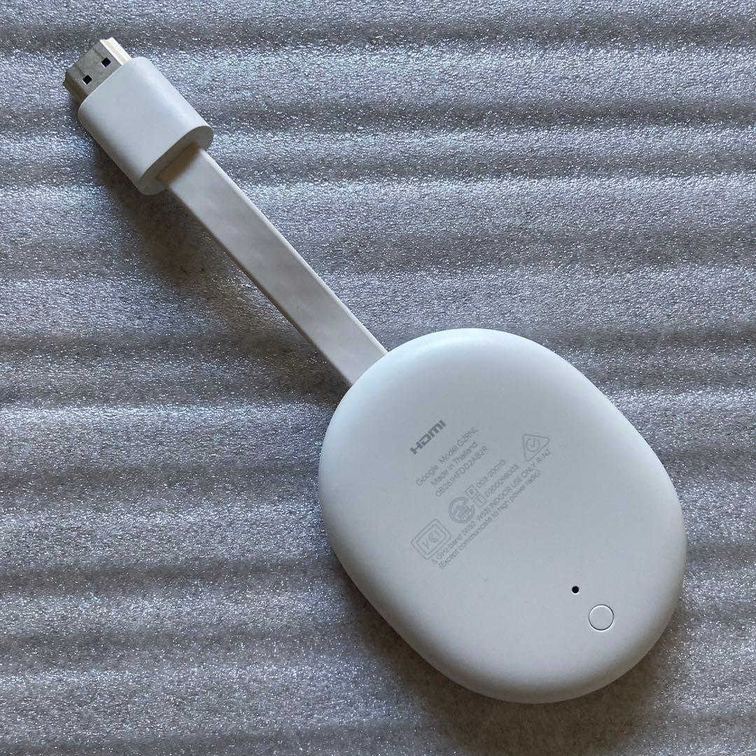 中古 本体のみ Chromecast with Google TV 4K スノー