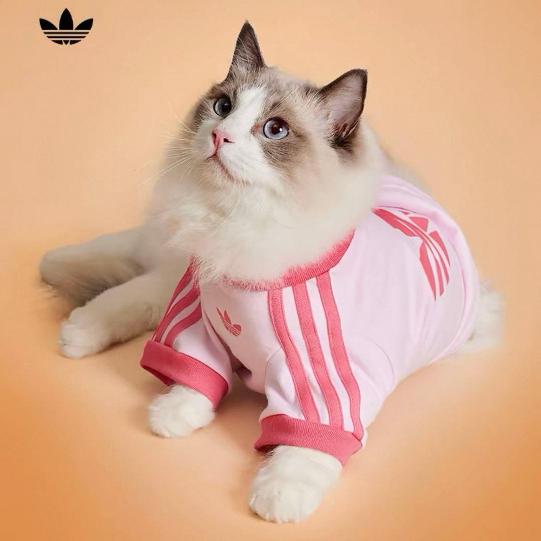 【正規新品】adidas ペットTシャツ ペット 服 犬猫兼用
