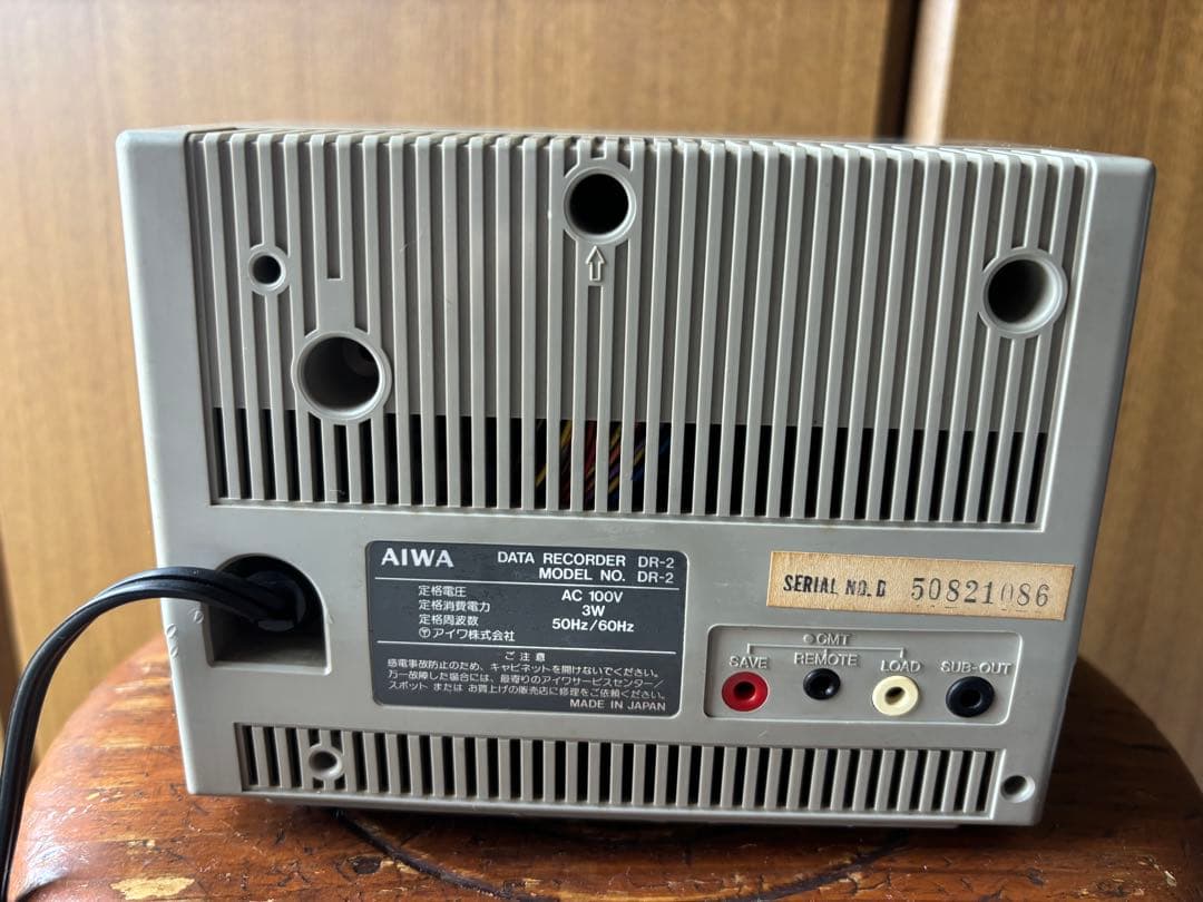 AIWA データレコーダー DR-2 カセットテープ・ケーブル付き