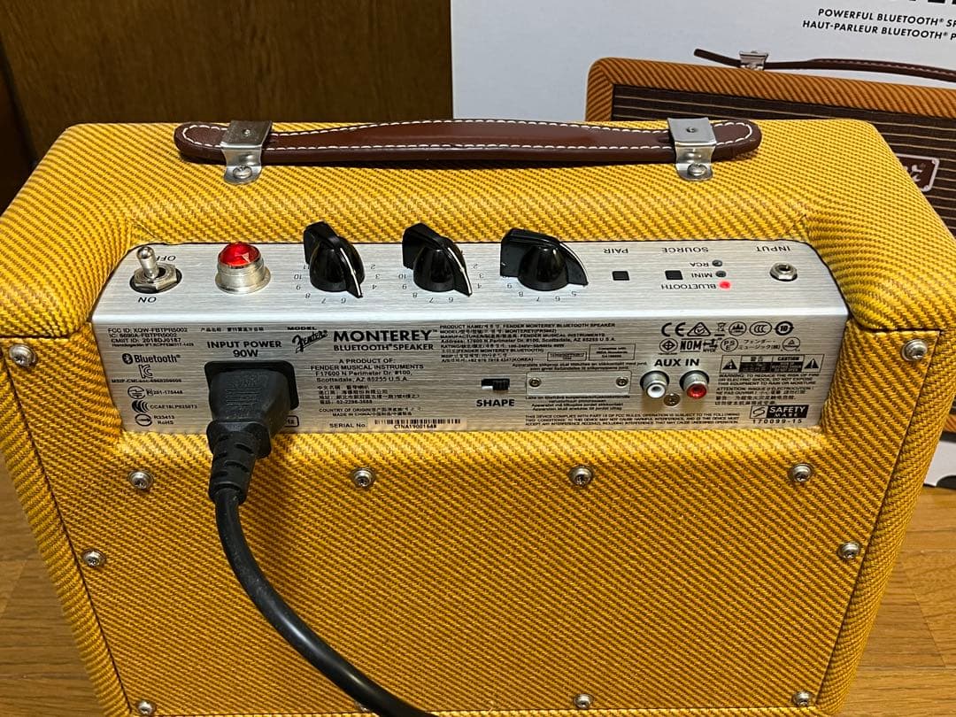 Fender MONTEREY tweed bluetoothスピーカー