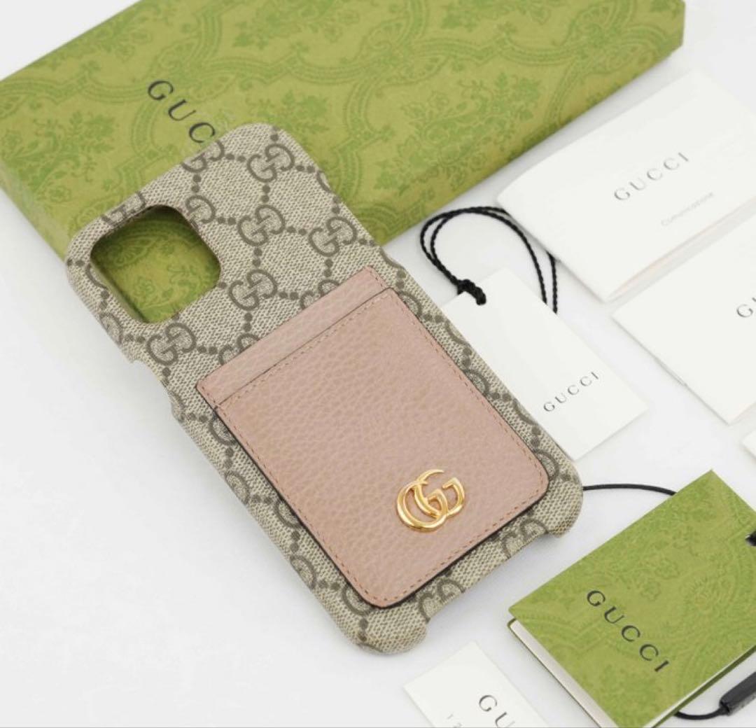 GUCCI iPhone12 Pro Maxケース GGパターン