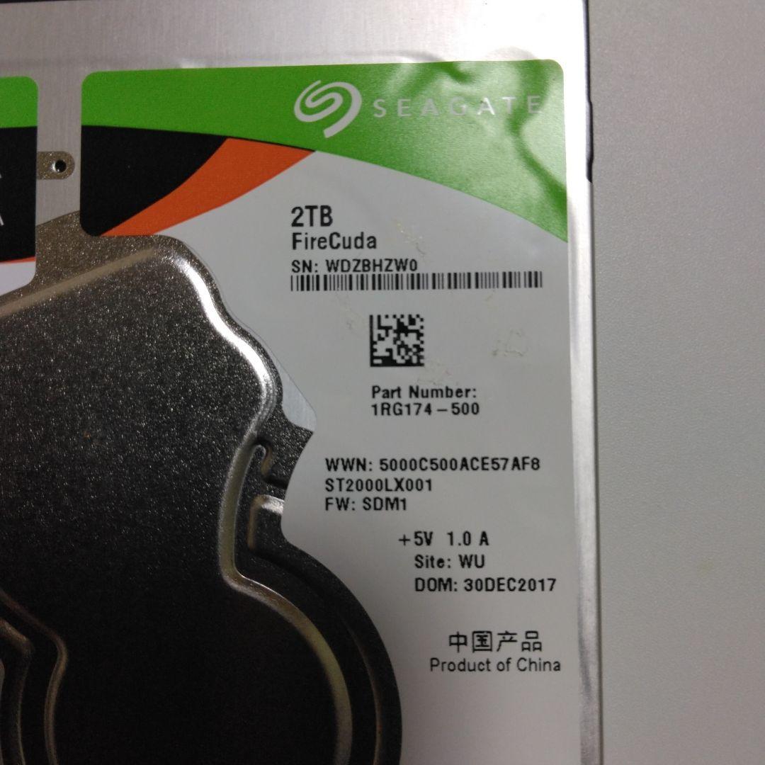 値下げ中、 FireCuda 2TB HDD ST2000LX001