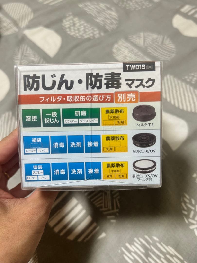 重松製作所シゲマツ 防じん・防毒マスクTW01S ブラック4本