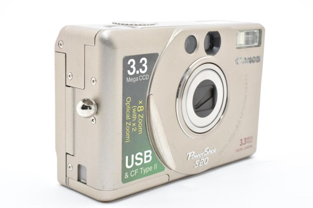 【使用感の少ない良品】 CANON POWERSHOT S20 コンデジ カメラ