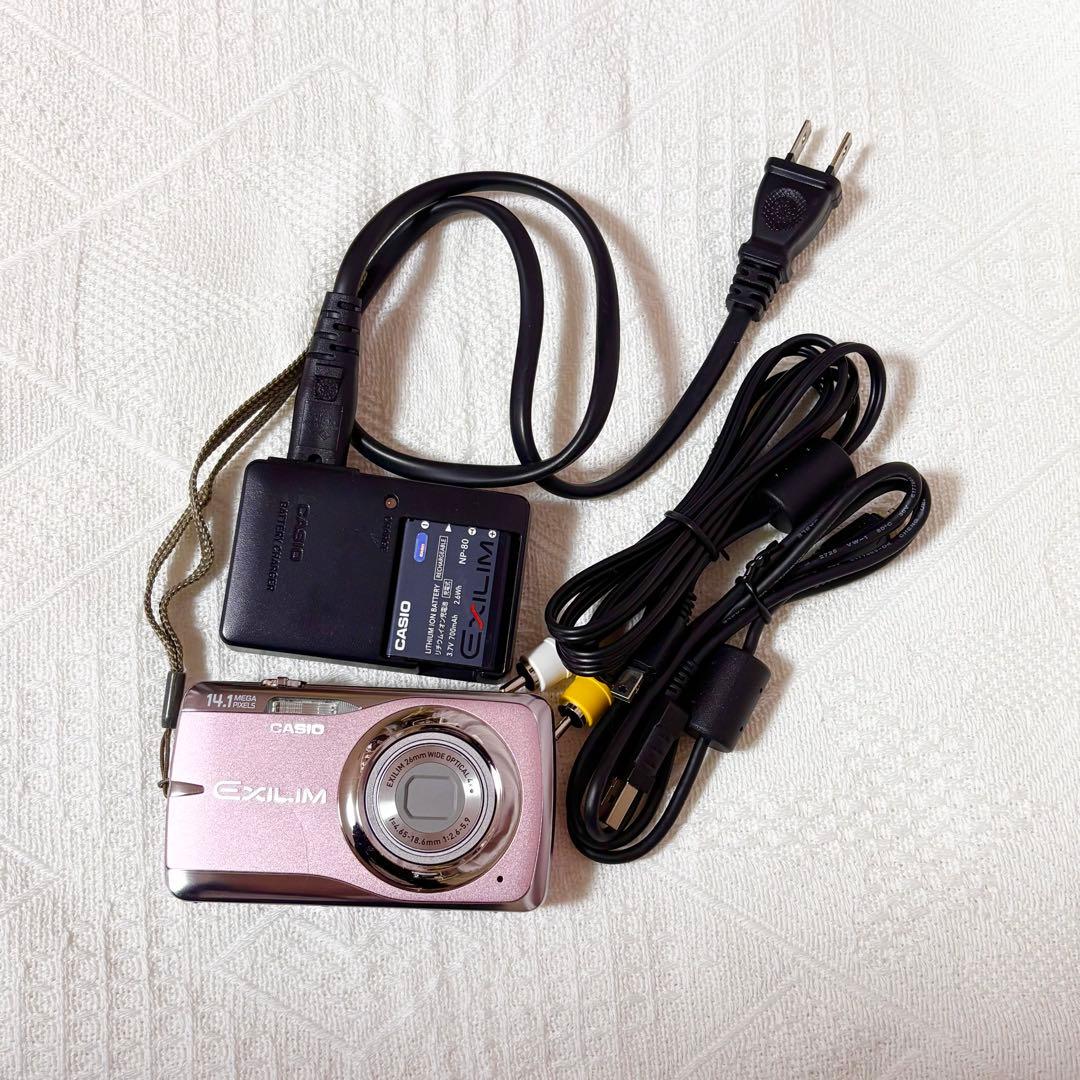 CASIO EXILIM EX-550 ピンク デジカメ 電源確認済 ジャンク品