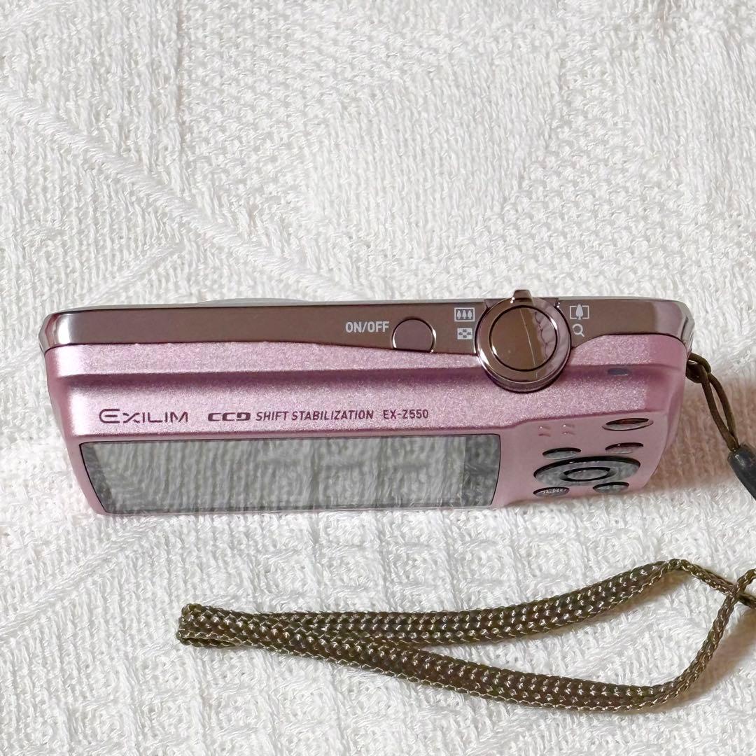 CASIO EXILIM EX-550 ピンク デジカメ 電源確認済 ジャンク品