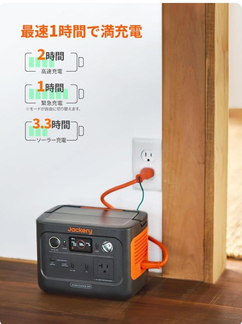 発電機・ポータブル電源 Solar Generator 240 40W mini JSG-2404A