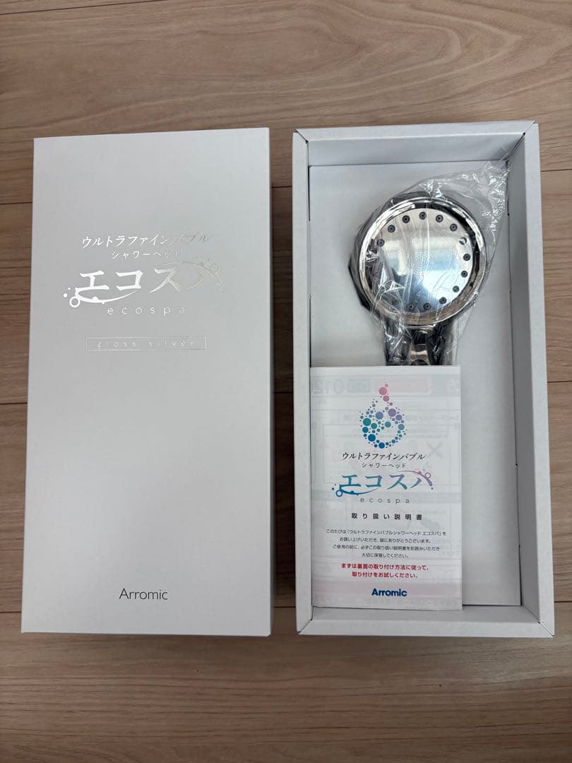 アラミック　ウルトラファインバブルシャワーヘッド　エコスパ　グロスシルバー