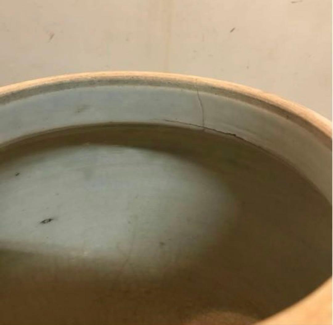 美品　陶器　焼物　当時物　花瓶　絵柄や模様が可愛い　フラワーベース　藍