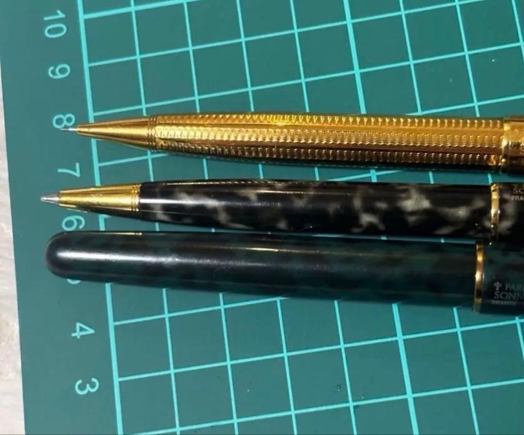 PARKER ソネット　万年筆&シャープペンシル&ボールペン3点セット　　マダラ