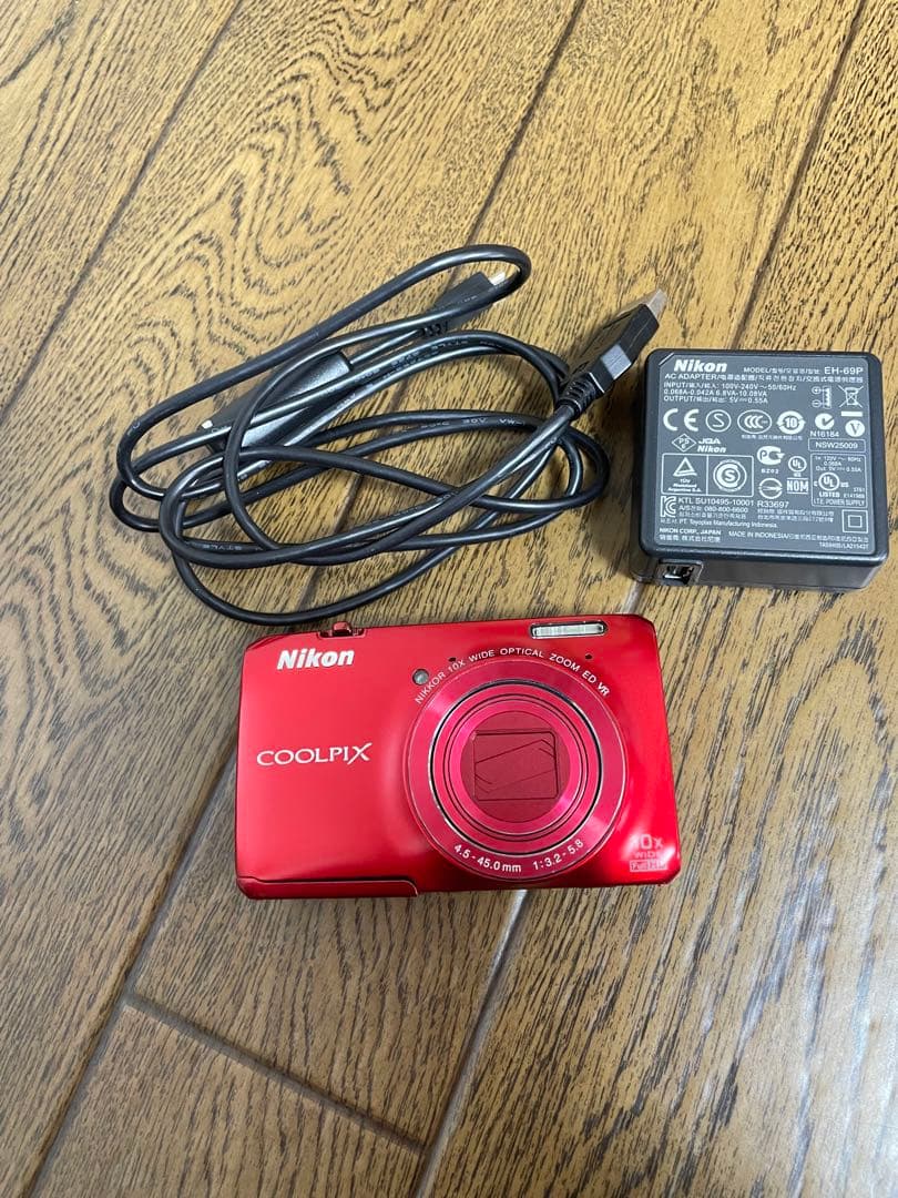 Nikon COOLPIX S6300レッド コンパクトデジタルカメラ