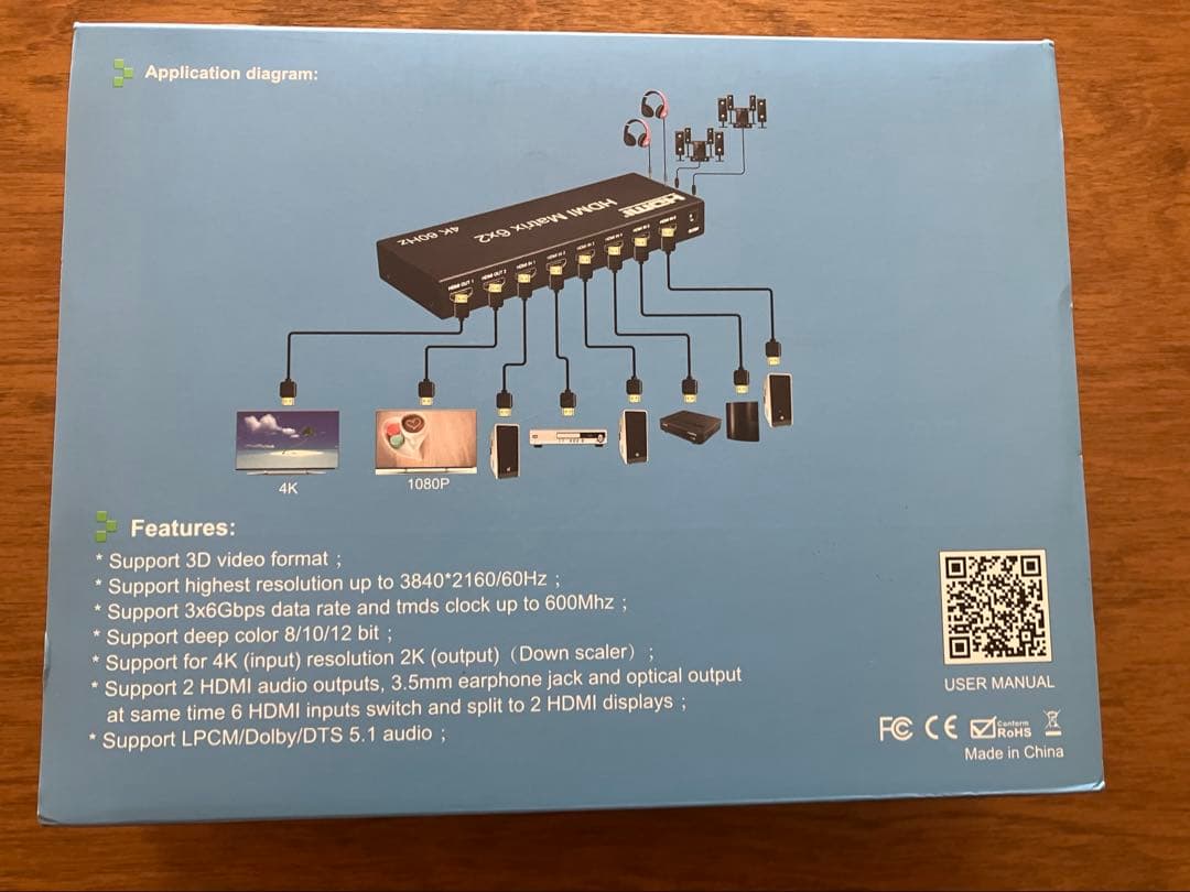 PCTV 6x2 HDMI Matrix オーディオビデオコンバーター