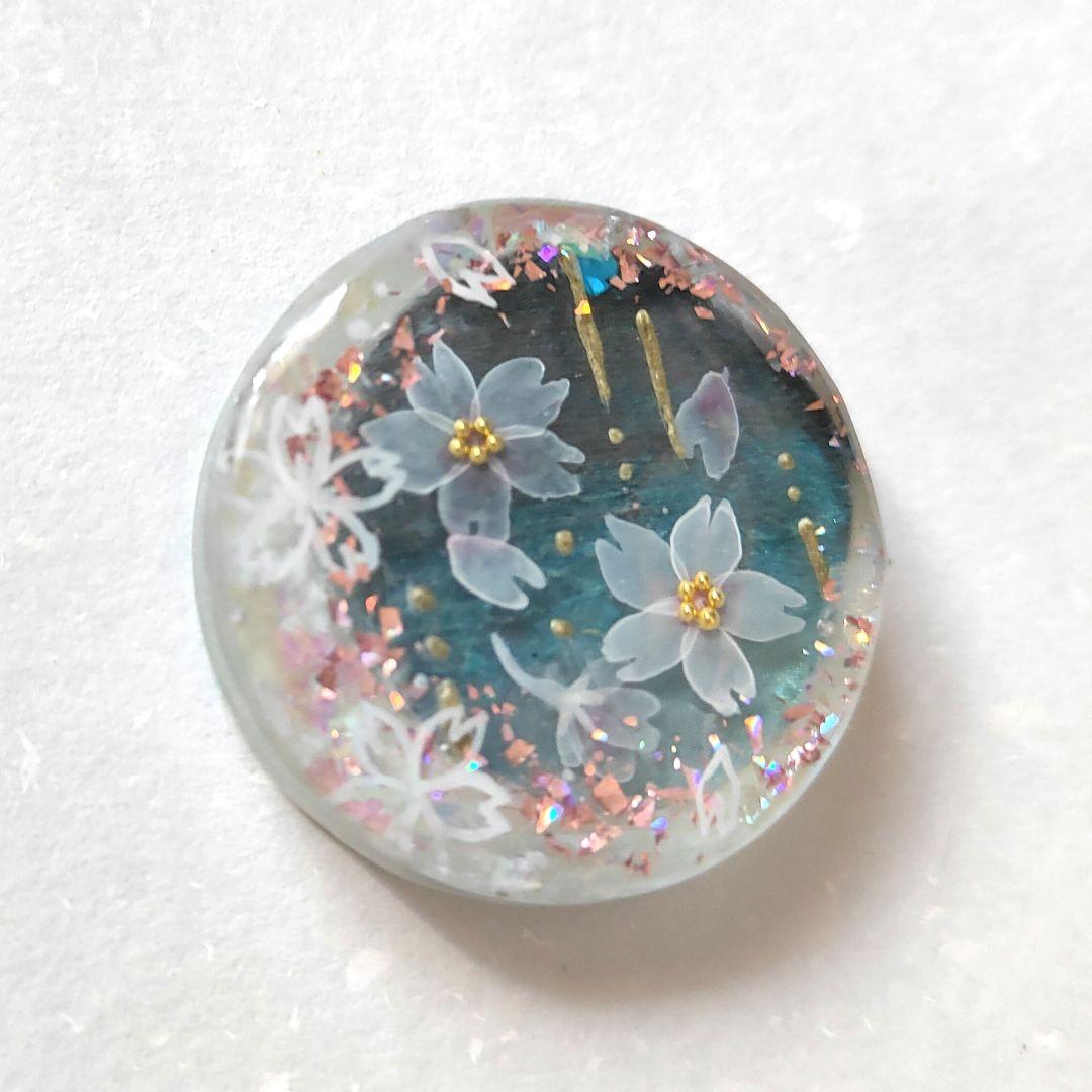 【754】ハンドメイド　レジン　ヘアゴム　ポニーフック