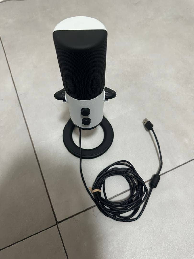 NZXT CAPSULE WHITE カーディオイドUSBマイク