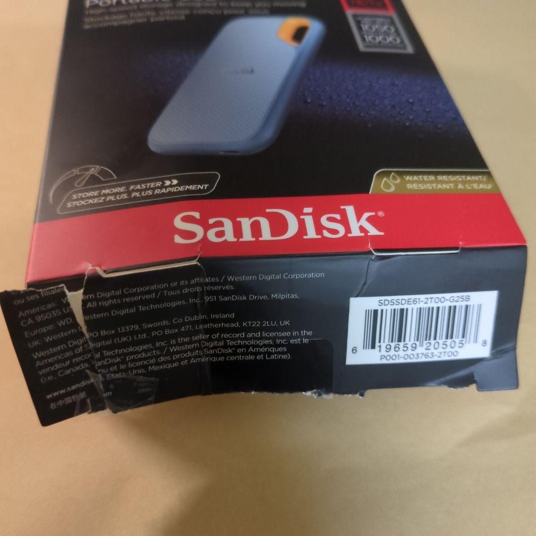 T*i様 SanDisk Extreme Portable SSD 2TB
