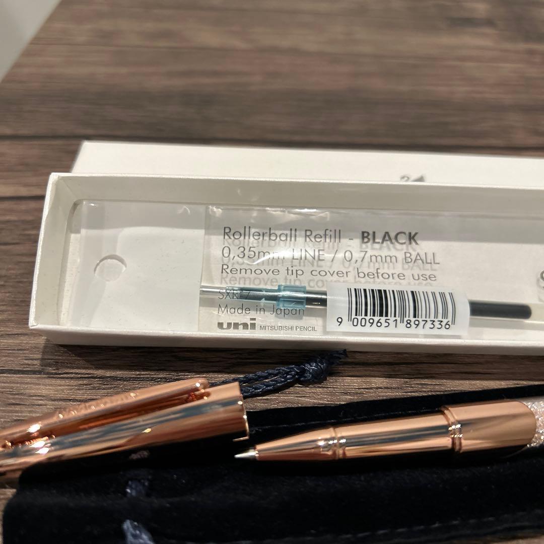 新品未使用　Crystalline ローラーボールペン　ローズゴールドカラー