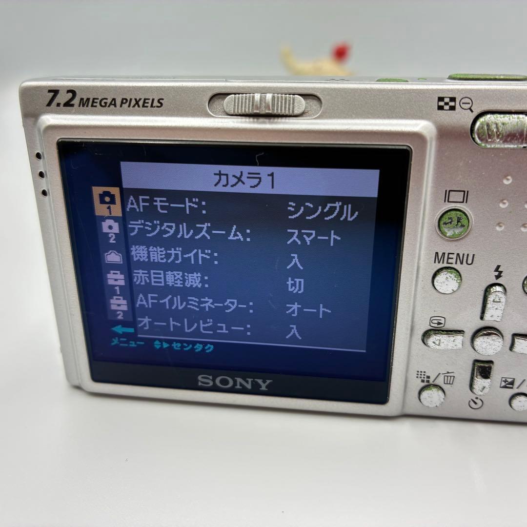 動作品★ Sony Cyber-shot DSC-T10 シルバー コンデジ