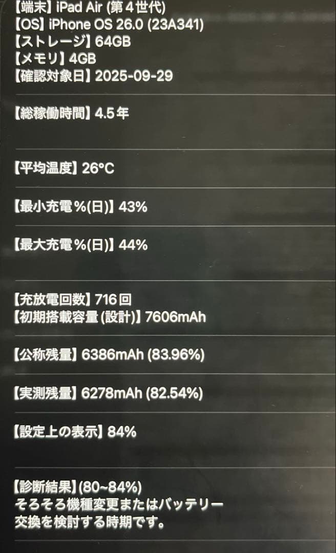 iPadAir4 64GB スカイブルー