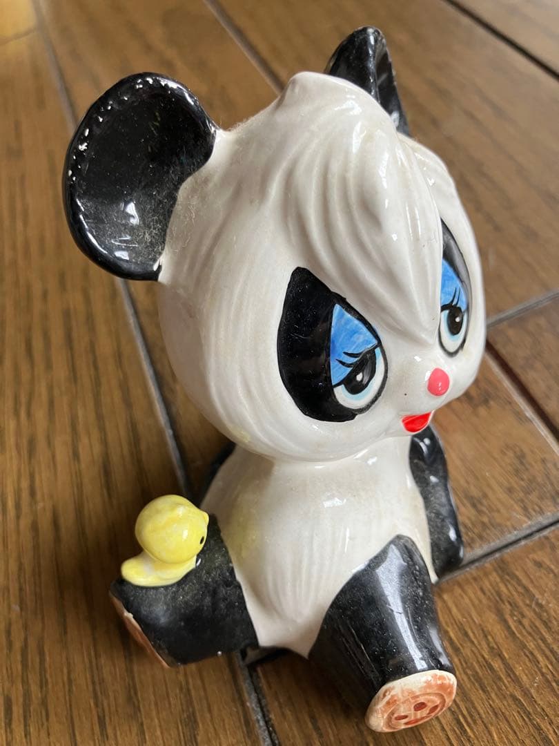 希少　パンダ 貯金箱　Retro レトロ