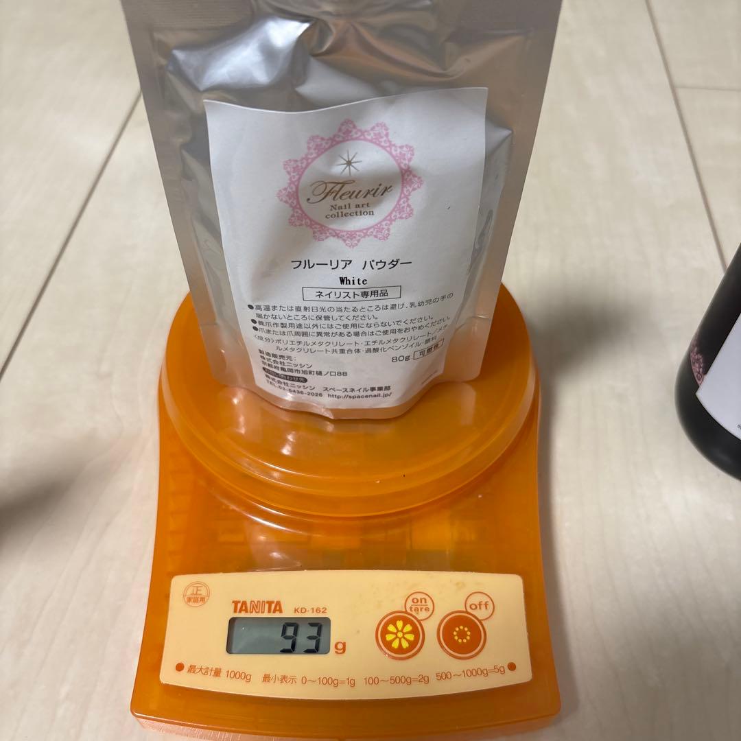 Fleurirアクリルリキッド＆パウダークリア、ホワイトセット‼︎お買い得✩︎