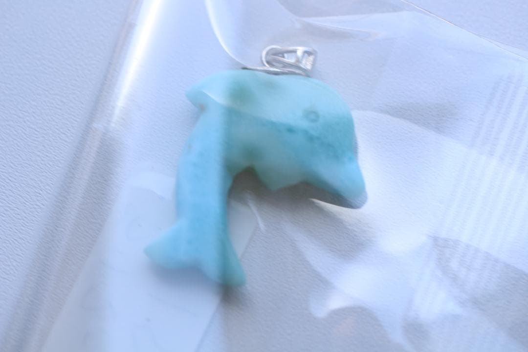 ラリマー ペンダントトップ イルカ 海豚 ドルフィン チャーム
