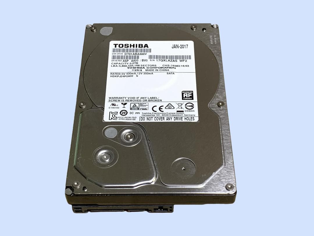 S0028 OSHIBA DT01ABA300V AVコマンド対応 3TB