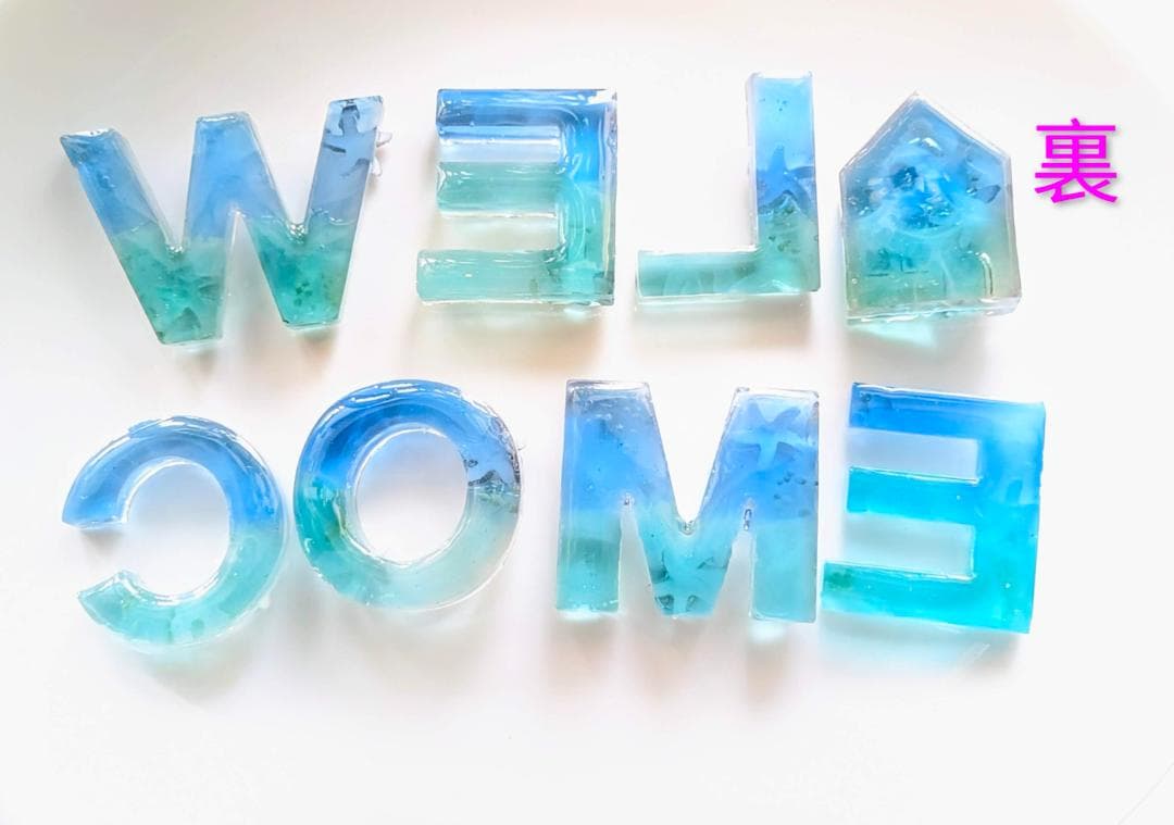 レジン製「WELCOME」オブジェ