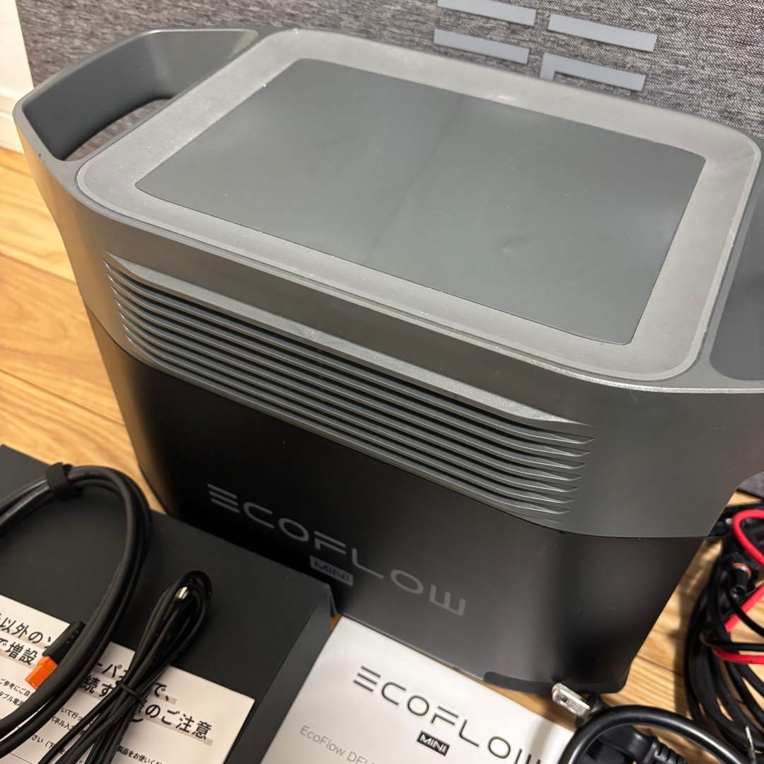 EcoFlow DELTA mini＋160Wソーラーパネルセット 動作確認済