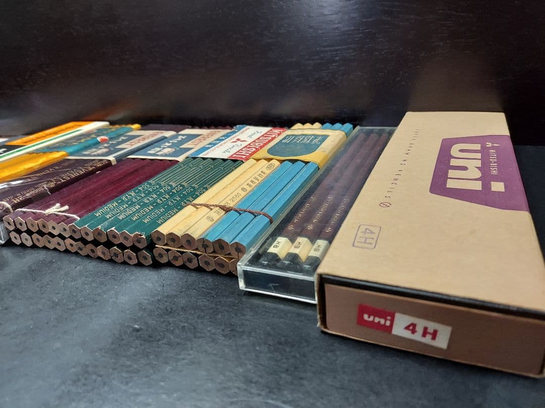 レトロ鉛筆、三菱鉛筆、uni　 Tombow pencils、トンボ鉛筆、昭和