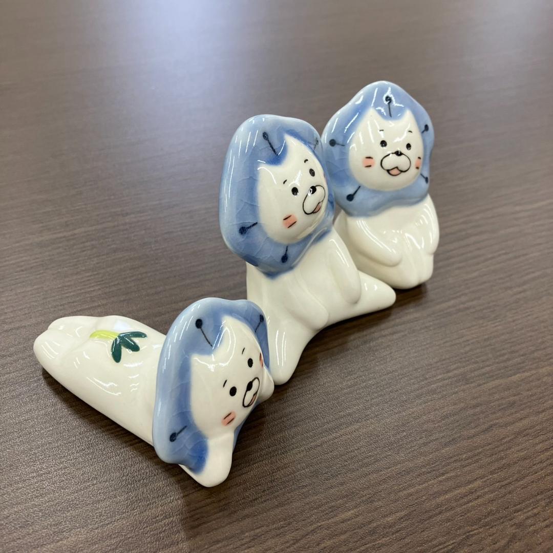 ネモにゃん　ミニオブジェ　3種セット（陶器）
