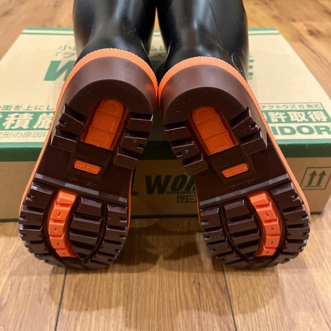 ★新品★PW1000★MIDORI ワークエース 安全長靴 安全靴 24cm