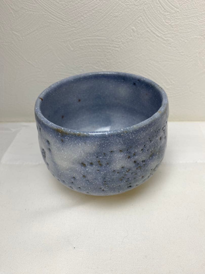 【未使用/共箱付】加藤土史路 青志野 茶碗 王子窯 瀬戸焼 抹茶碗 茶道具