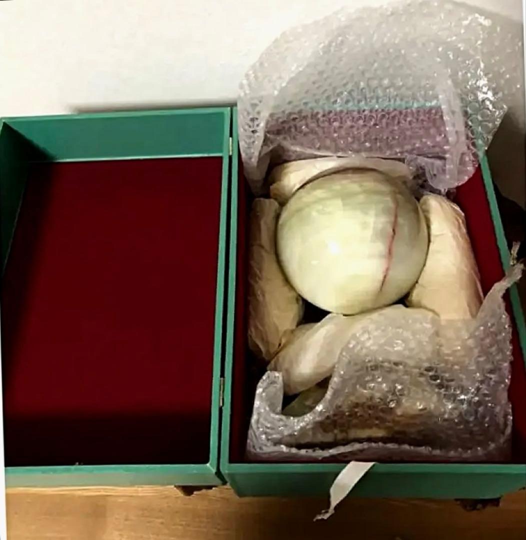 鑑賞石 瑠璃 翡翠 玉 置物 共箱 ビックサイズ 6156㌘ ダイヤモンド富士