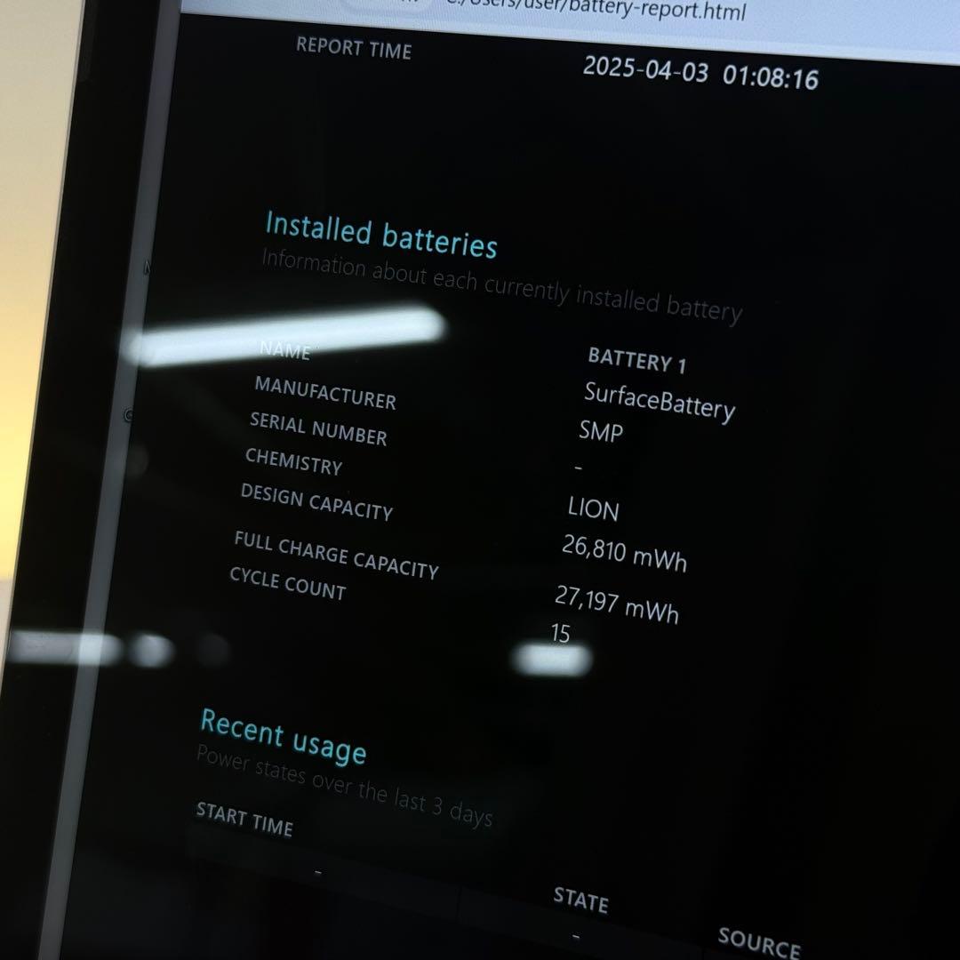 【準未使用】　Surface Go3 PG/8/SSD128GB Office
