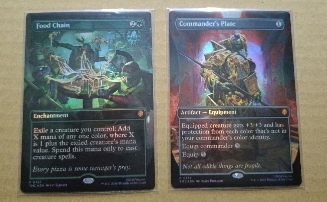 【ピザバンドル】食物連鎖／統率者の板金鎧　2枚セット　MTG