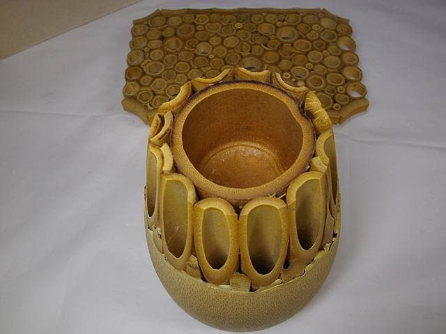 竹根 花入 花器 茶道具 華道具