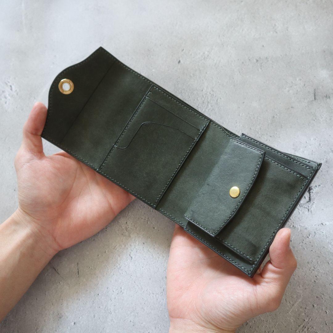 【受注制作】三つ折り財布　Rondine　フルハンドメイド