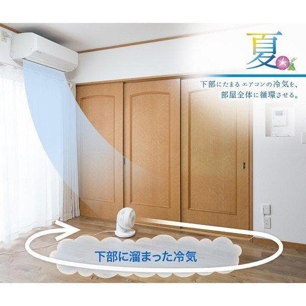 サーキュレーター 扇風機 送風機 首振り360度 梅雨 除湿 省エネ 節電 AC
