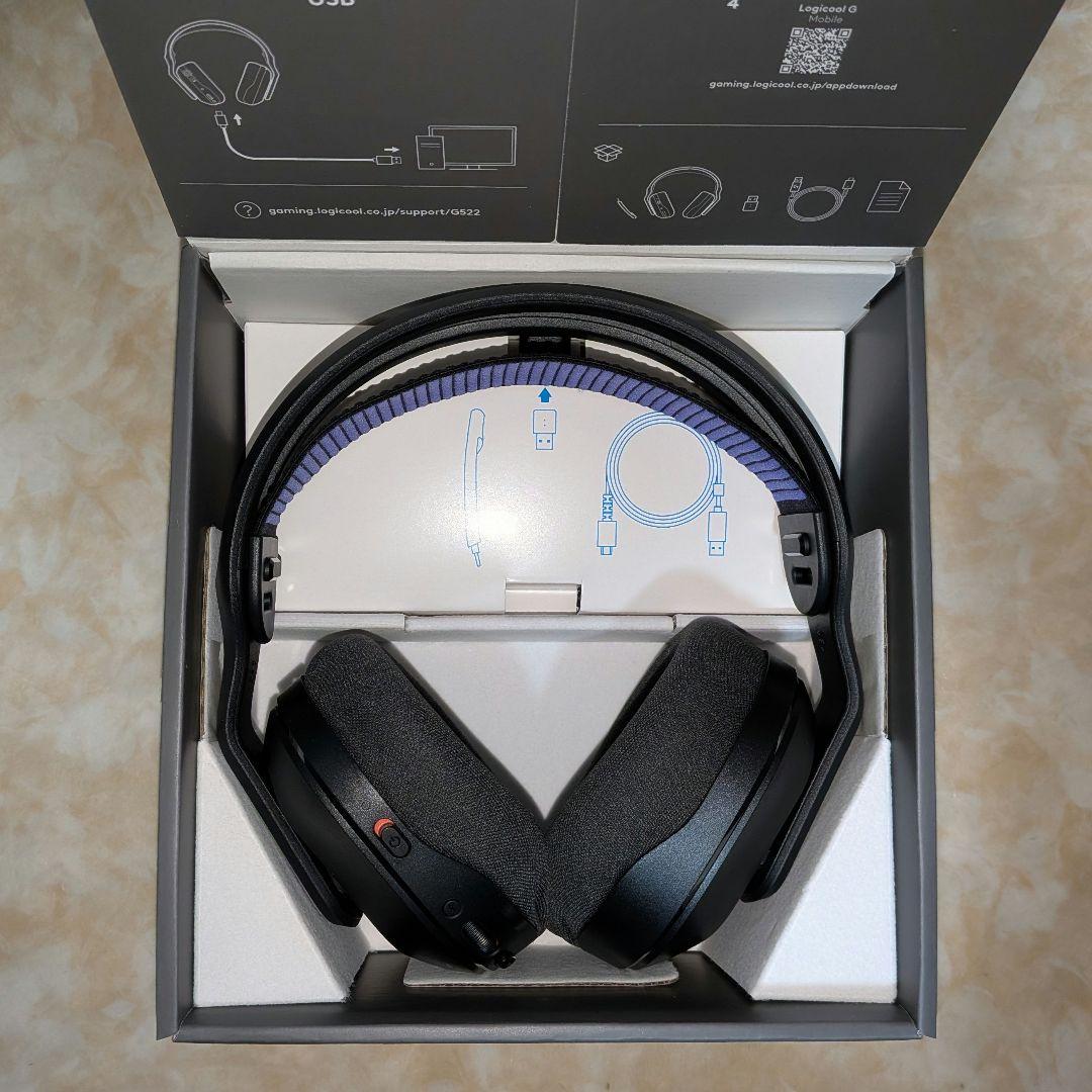 ヘッドホン logicool g522