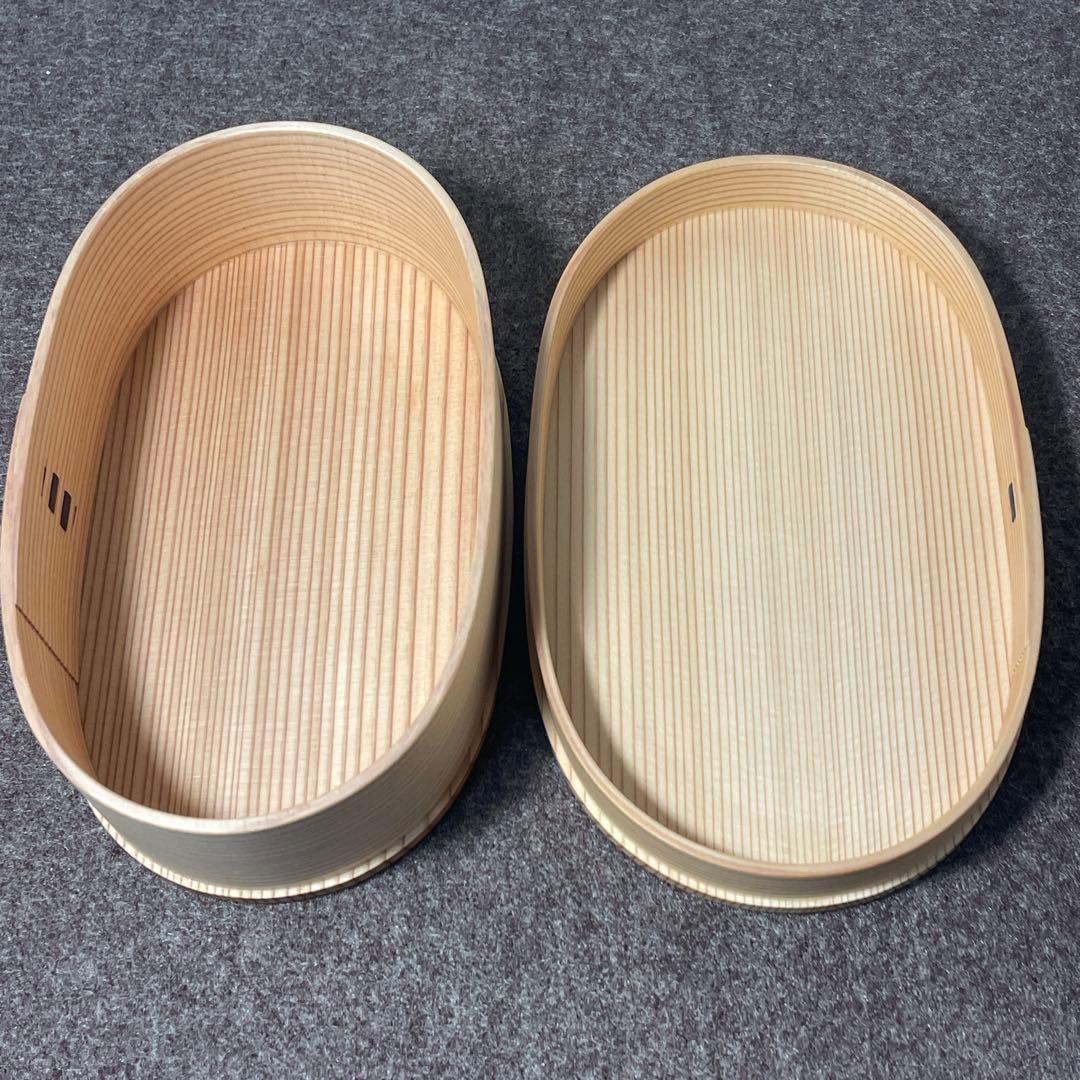曲げわっぱ　小判弁当箱　大館工芸社　伝統工芸品　秋田杉　弁当箱　ランチボックス