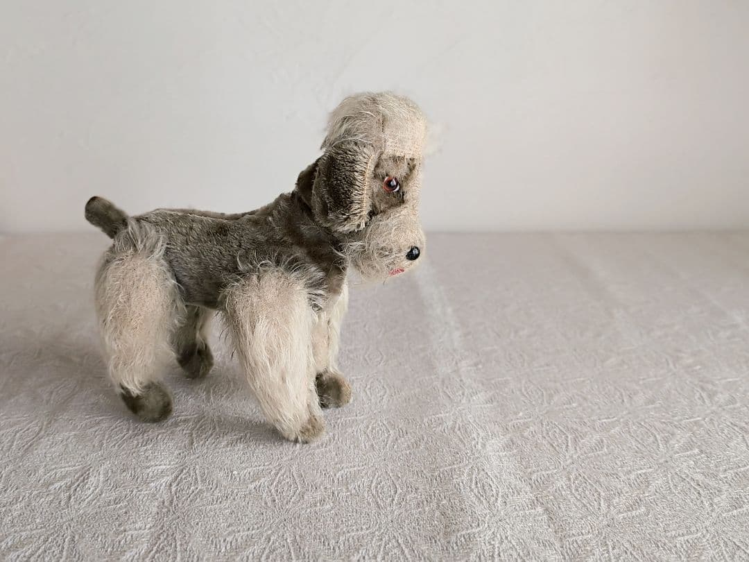 * vintage dog ❀ * モヘアのほわほわ 可愛い プードルさん