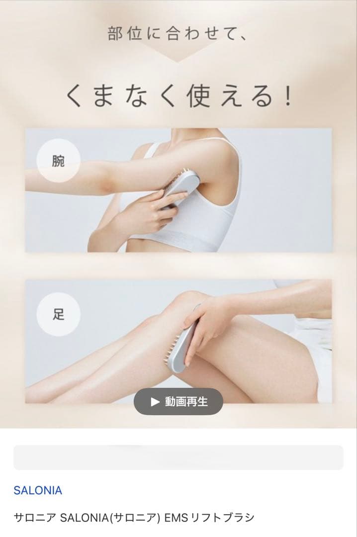 サロニア電気ブラシEMS SALONIA 美顔器 SAL-22206SL