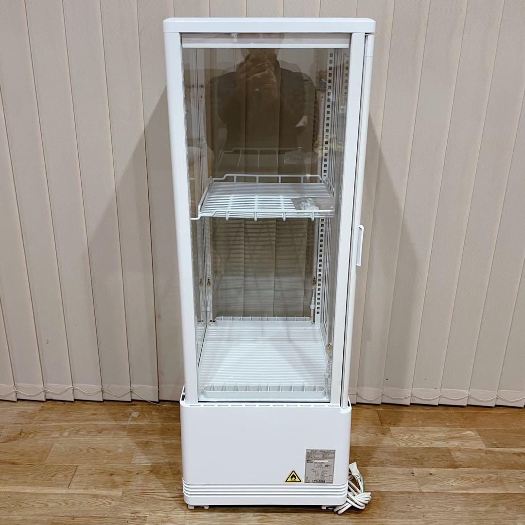 レマコム 4面ガラス 冷蔵ショーケース 105L R4G-105SLW LED